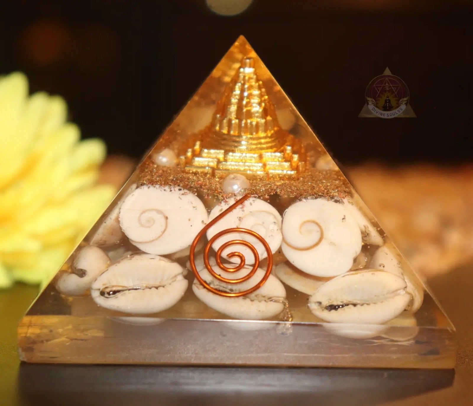 Prosperity Attraction Orgonite Pyramid