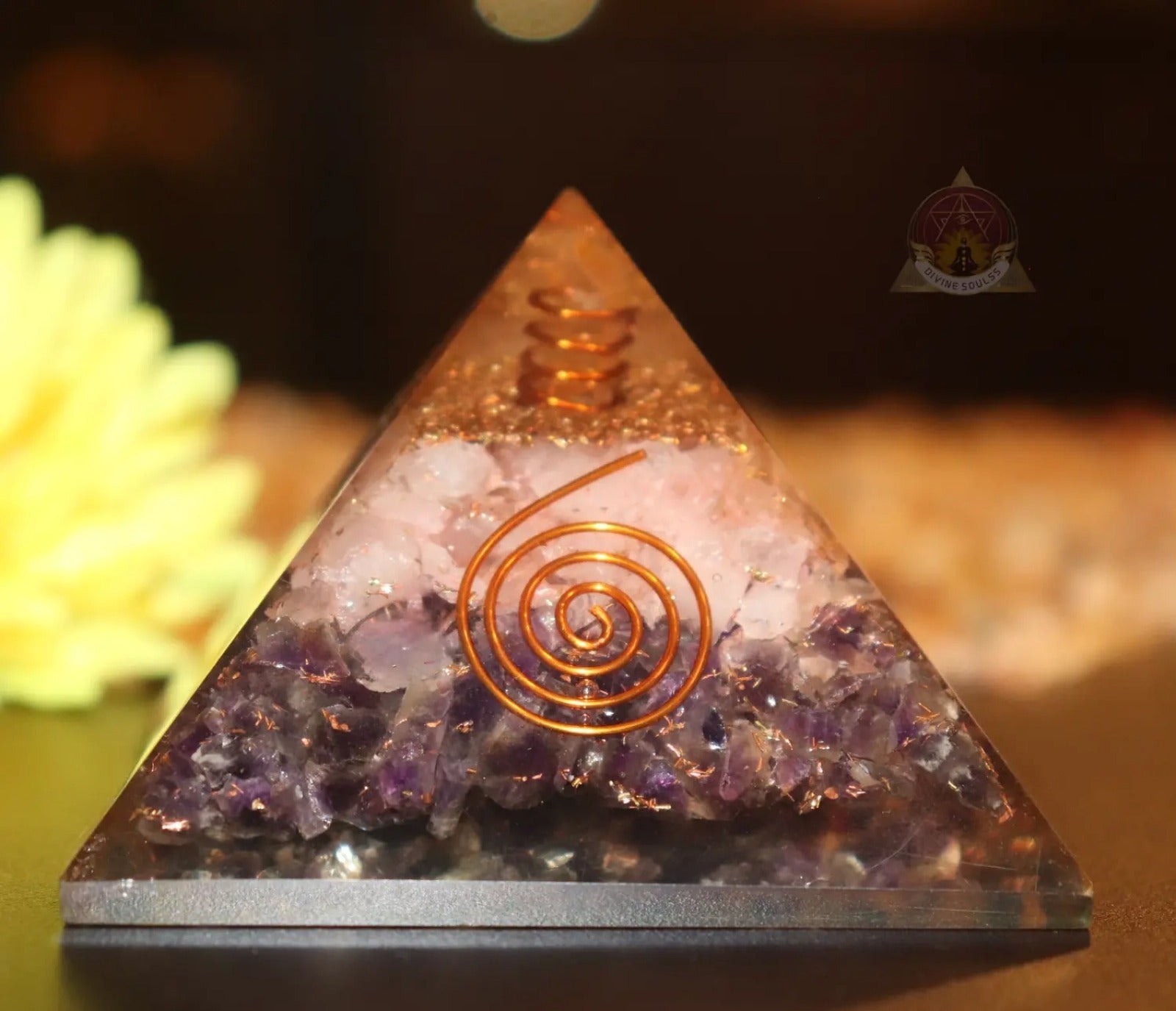 Stability in Life Orgonite Pyramid