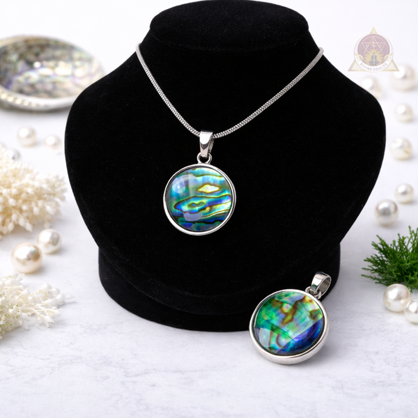 Emotional Balance – Abalone Circular Pendant