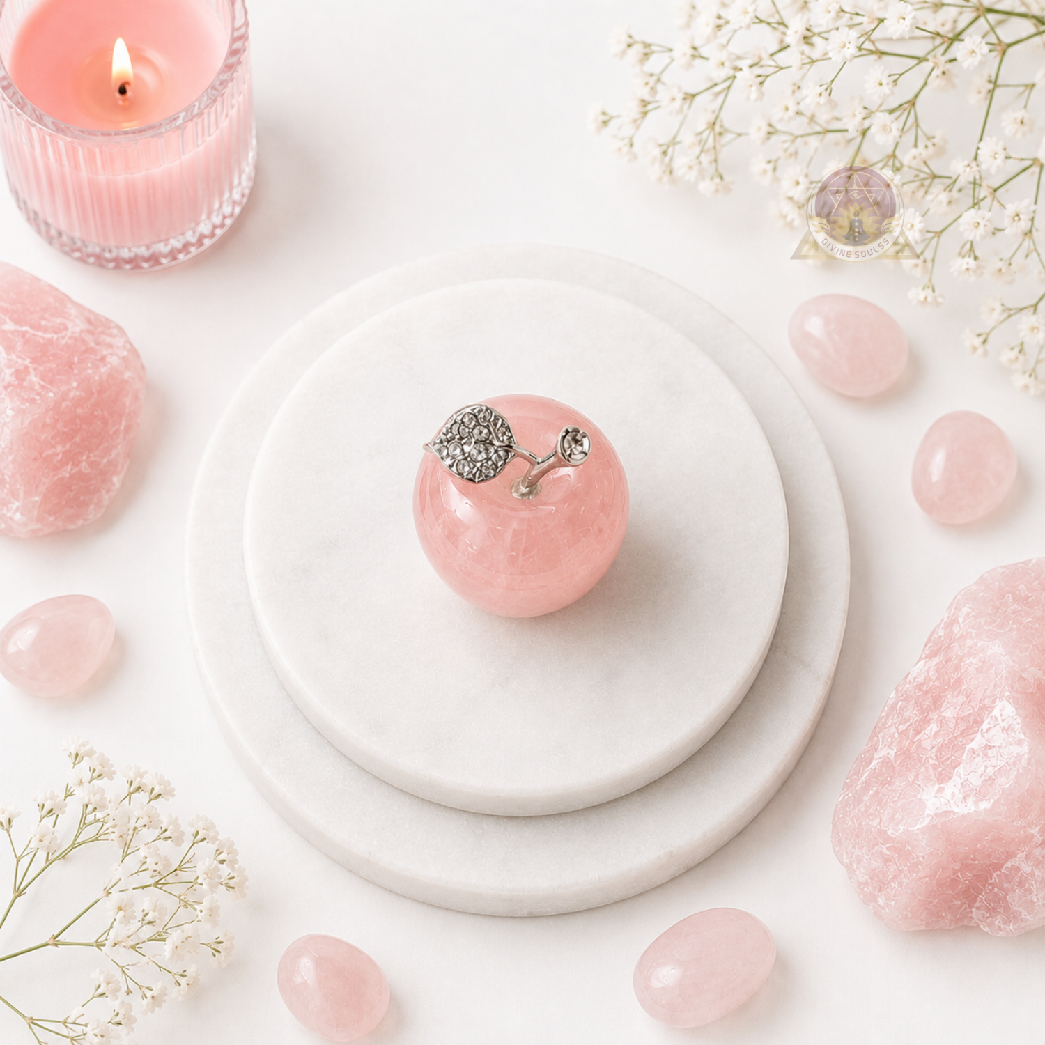 Adam & Eve Love Apple – Rose Quartz