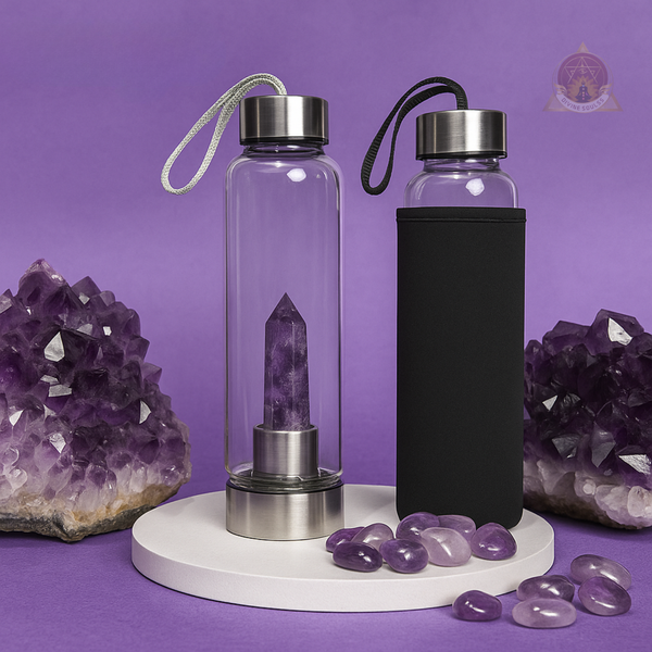 Amethyst Crystal Water Bottle