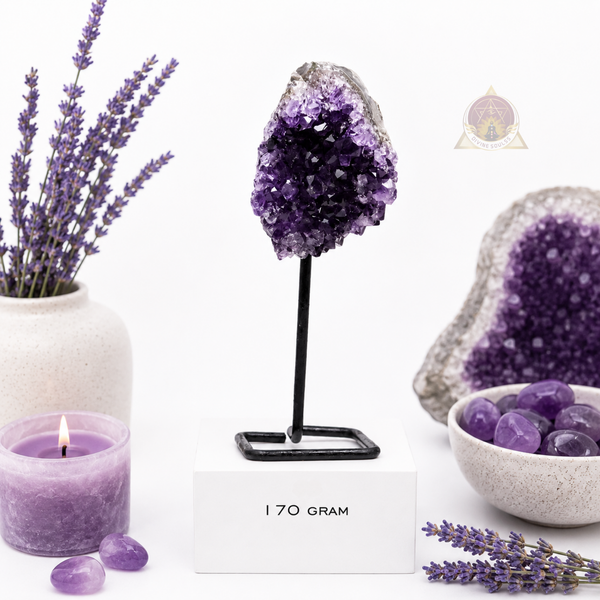 Peaceful Home – Amethyst Standing Cluster