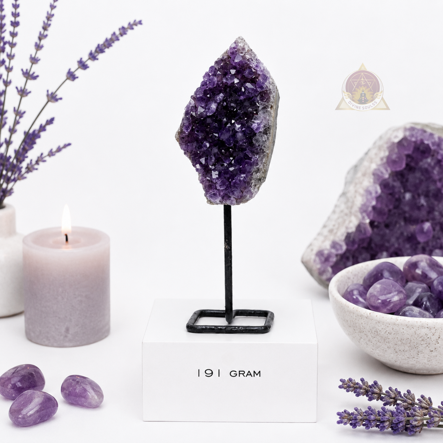 Calm Mind – Amethyst Standing Cluster