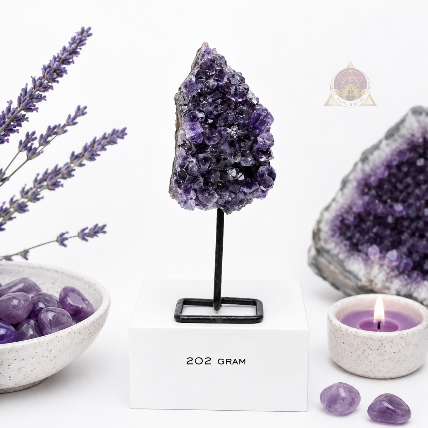 Mental Peace – Amethyst Standing Cluster