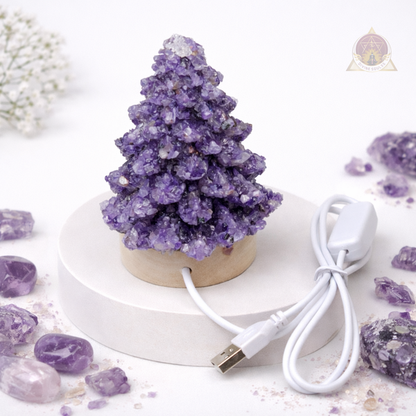 Amethyst Tree Lamp