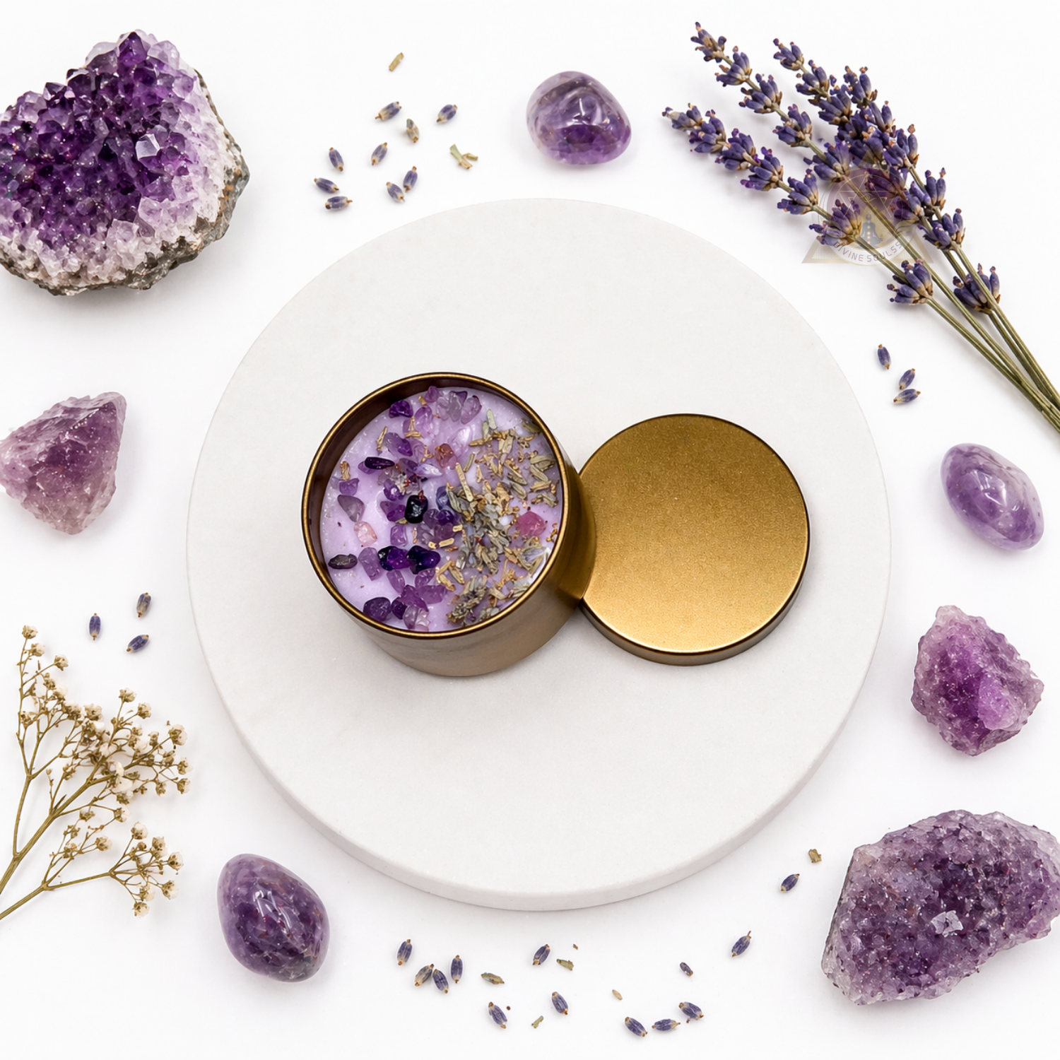 Amethyst – Peaceful Energy Candle