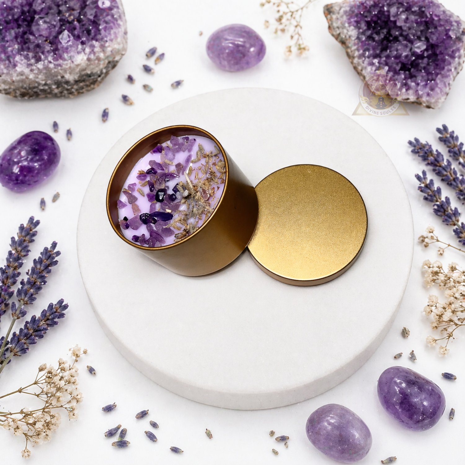 Amethyst – Peaceful Energy Candle