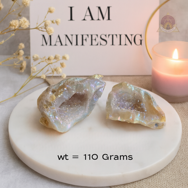 Aura Quartz Wish Manifestation Cave - 110 grams
