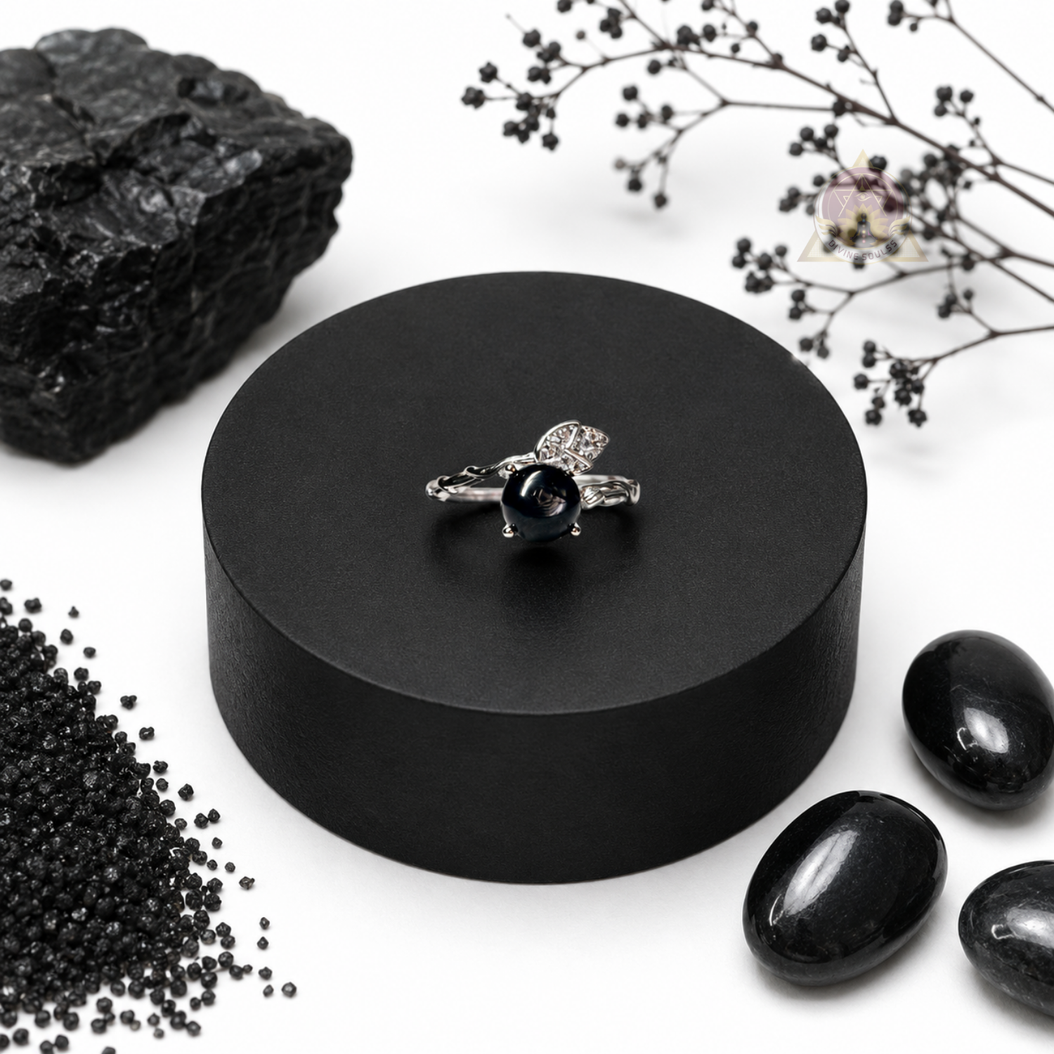 Protection Ring – Black Obsidian Ring