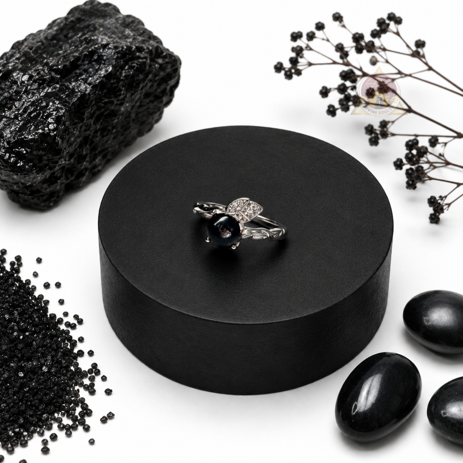 Protection Ring – Black Obsidian Ring