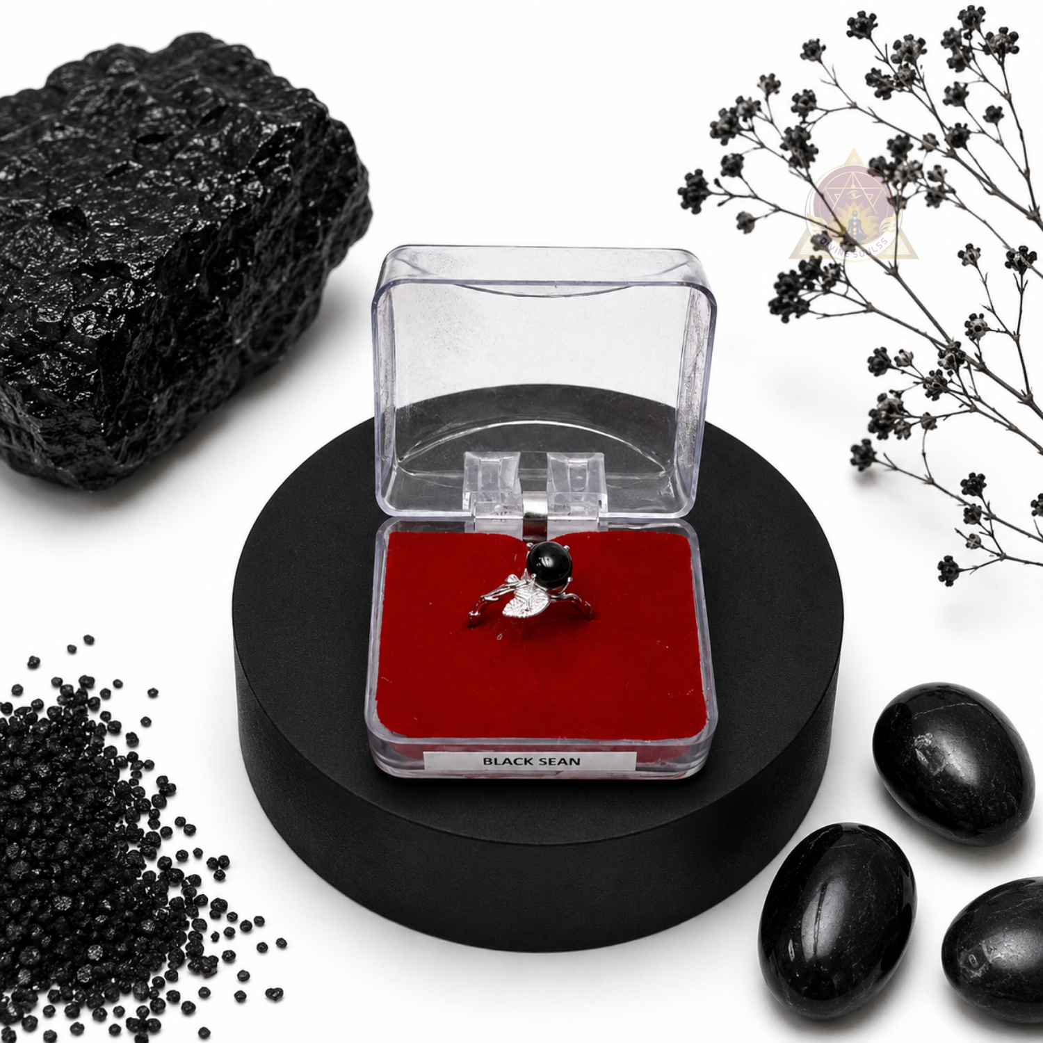 Protection Ring – Black Obsidian Ring