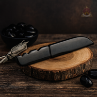 Black Obsidian - Cord Cutting Knife
