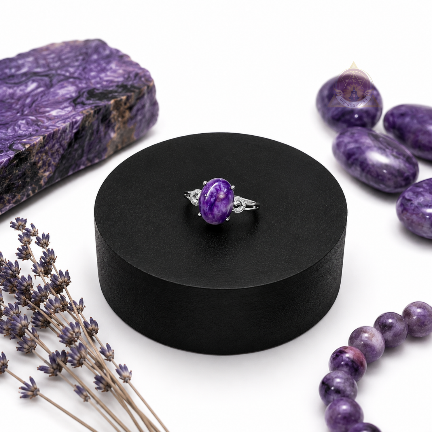 Stress Relief Ring – Charoite Ring