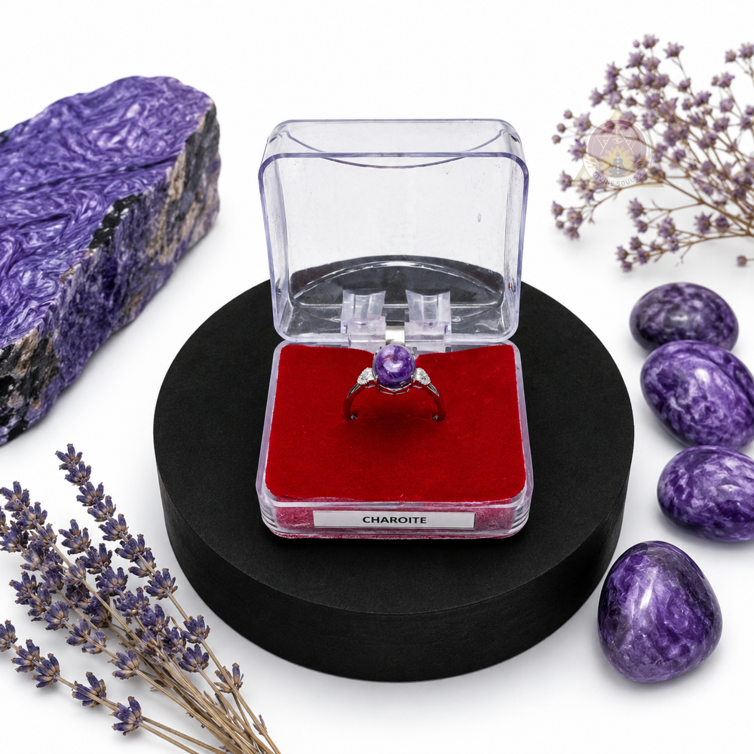 Stress Relief Ring – Charoite Ring