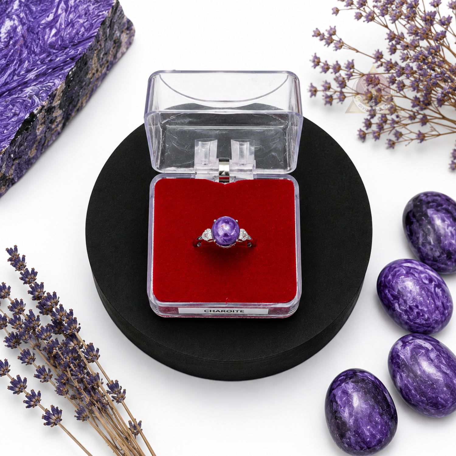Stress Relief Ring – Charoite Ring