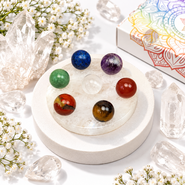 Clarity Energy Generator – Clear Quartz  7 Chakra Crystal Grid