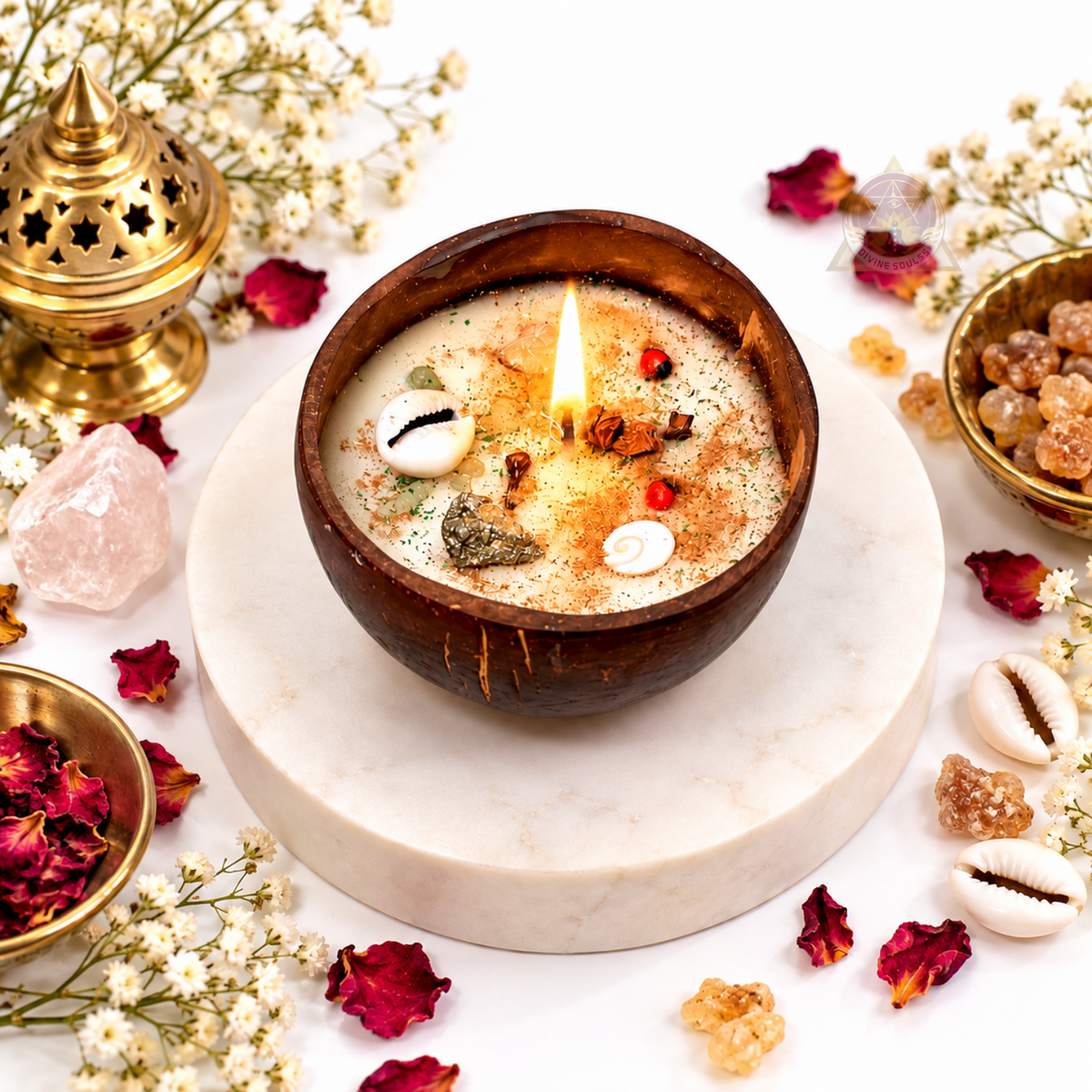 Diwali Dhan Deep – Maha Lakshmi Coconut Shell Candle