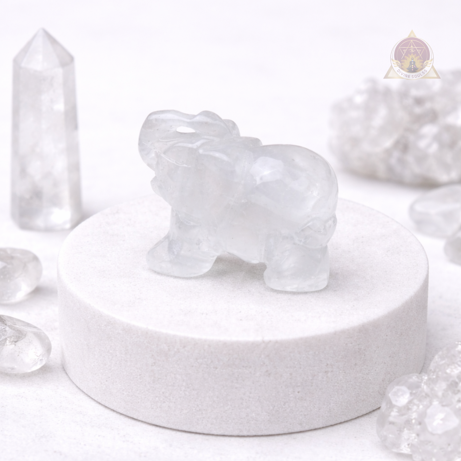 Focus Elephant – Clear Quartz
