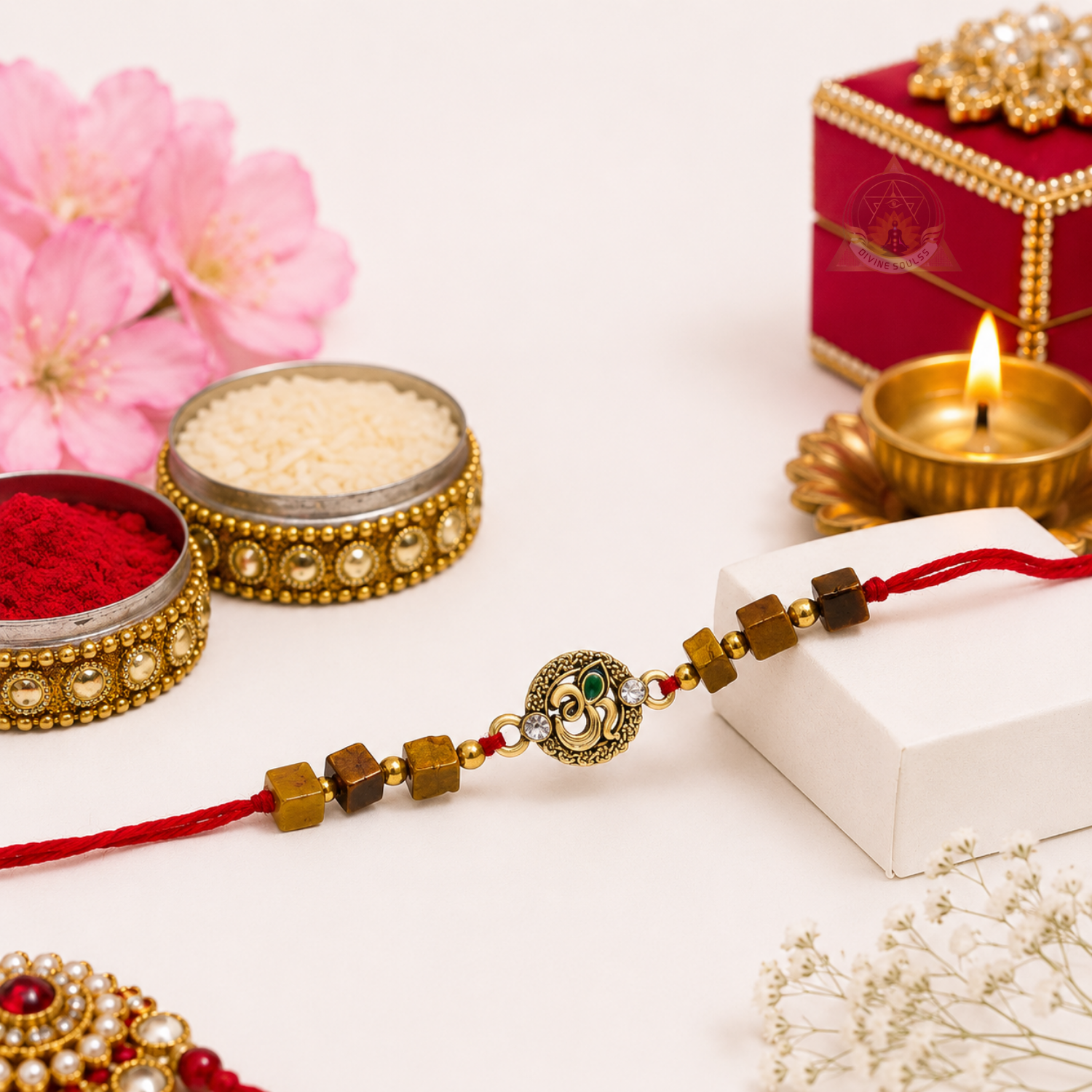 Golden Blessings Rakhi
