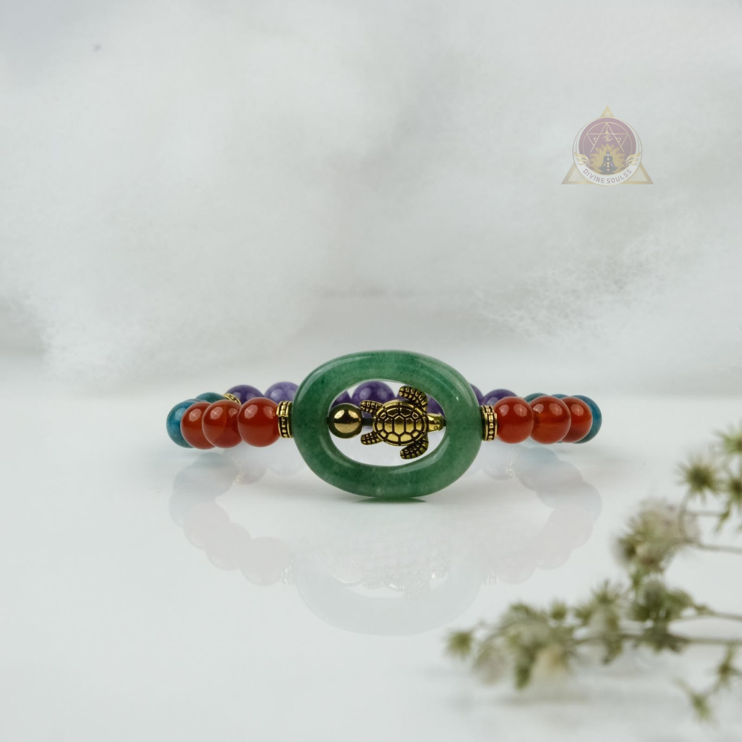 Wealth bracelet with tortoise charm