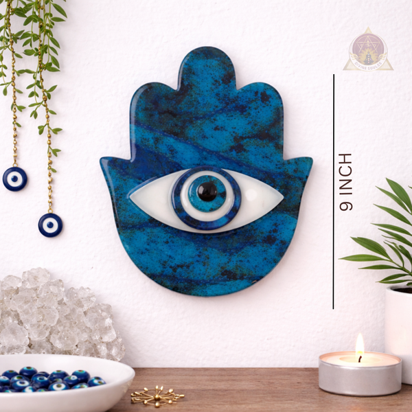 Hamsa With Evil Eye Wall Hanging – Turquoise