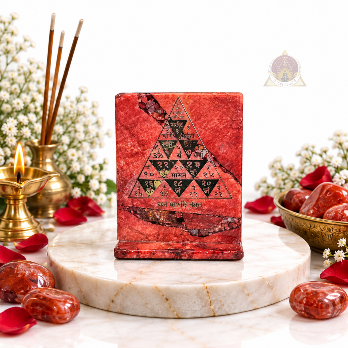Hanuman Yantra – Red Moonstone