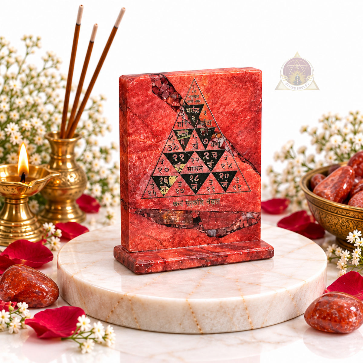 Hanuman Yantra – Red Moonstone