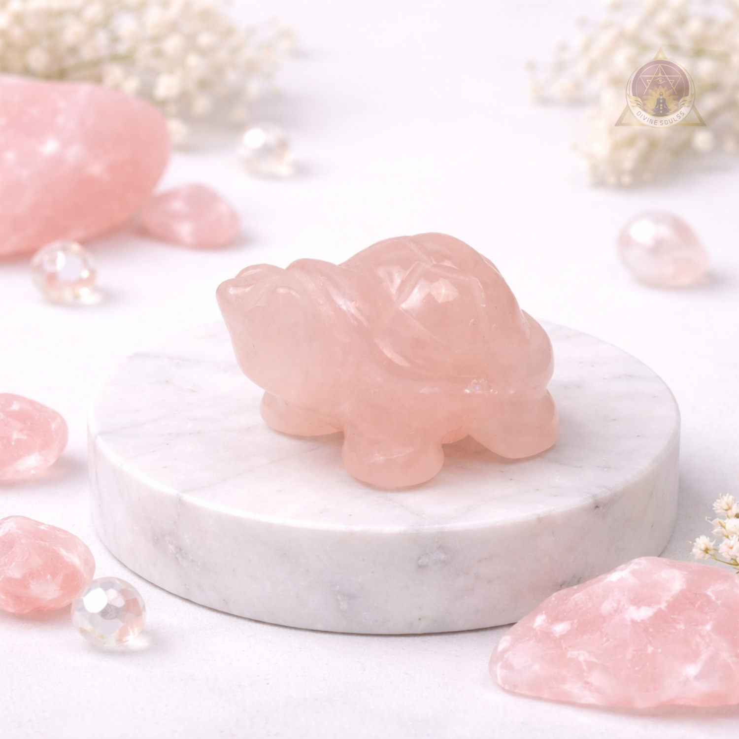 Harmony Home Tortoise – Rose Quartz