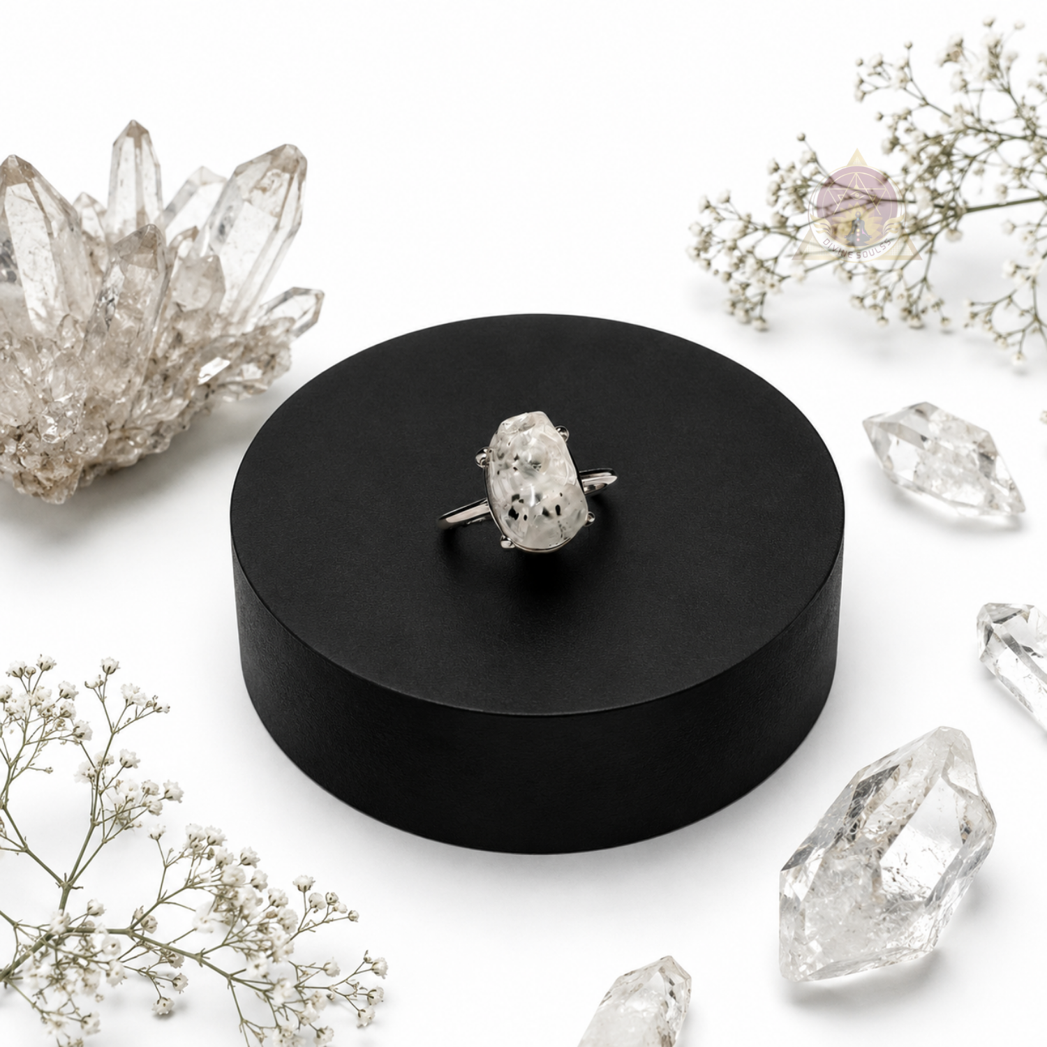 Wish Manifestation Ring – Herkimer Diamond Ring