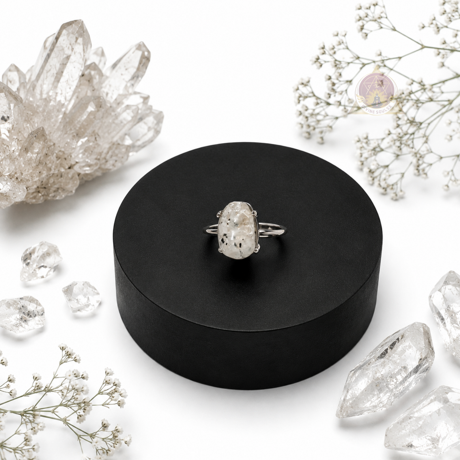 Wish Manifestation Ring – Herkimer Diamond Ring