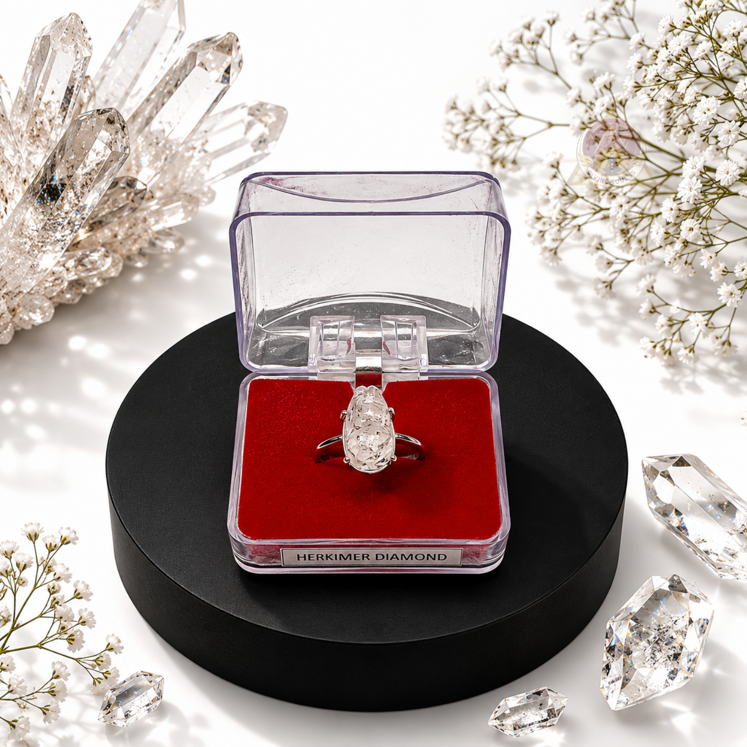 Wish Manifestation Ring – Herkimer Diamond Ring