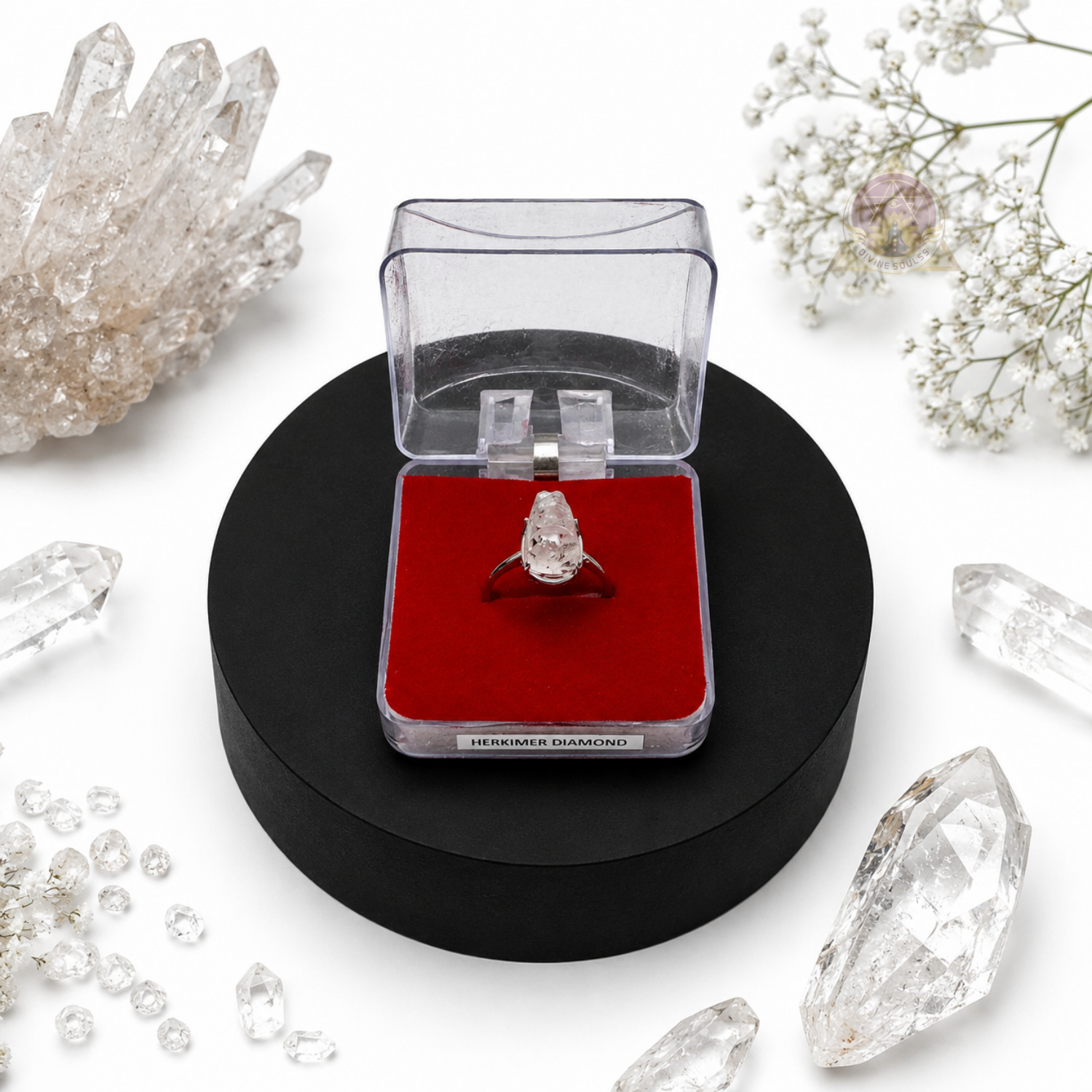 Wish Manifestation Ring – Herkimer Diamond Ring