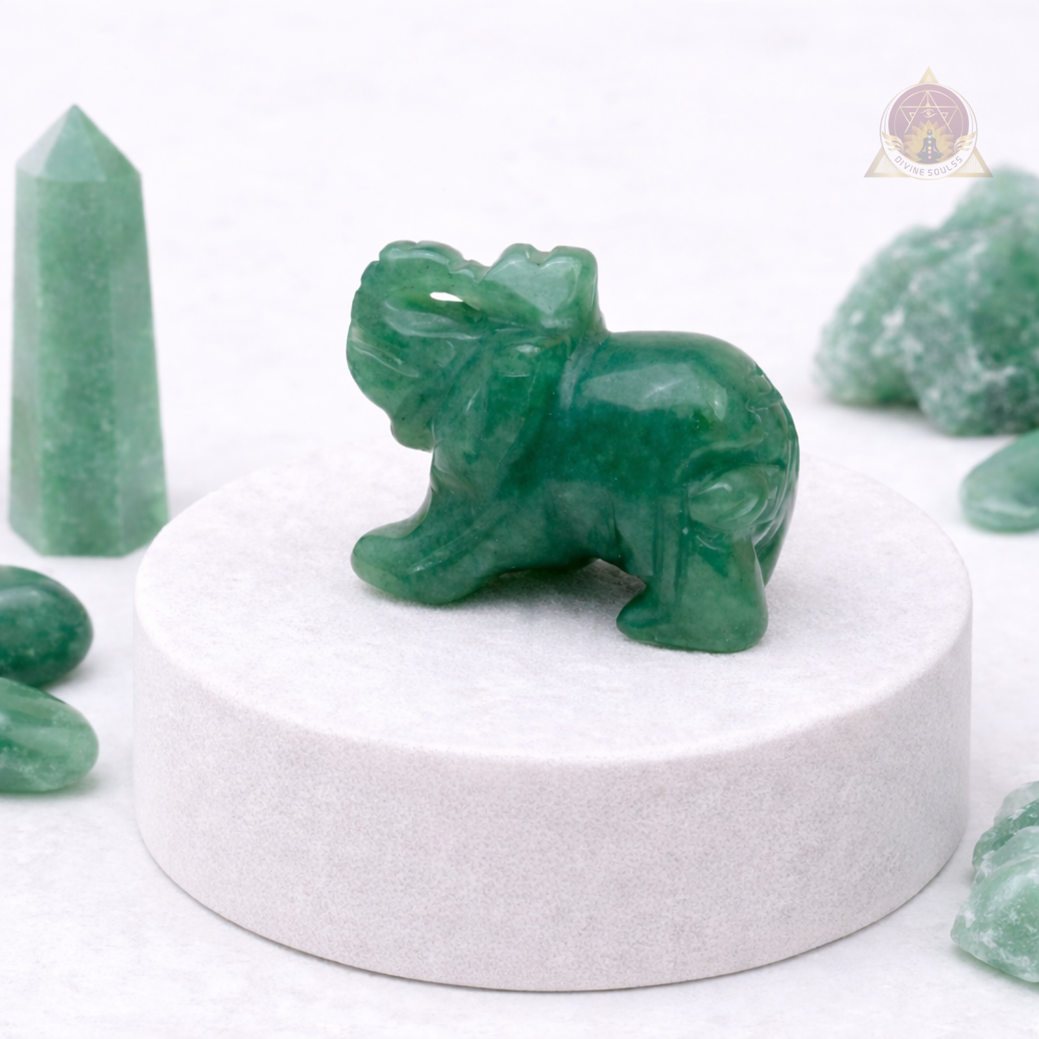 Luck Elephant – Green Aventurine