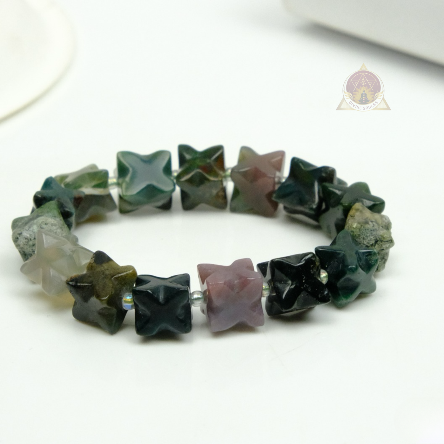 Overcome Challenges - Merkaba Blood-Stone Bracelet