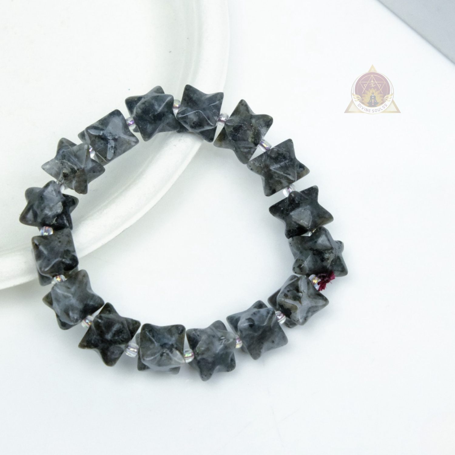 Clairvoyant - Larvikite Merkaba Bracelet