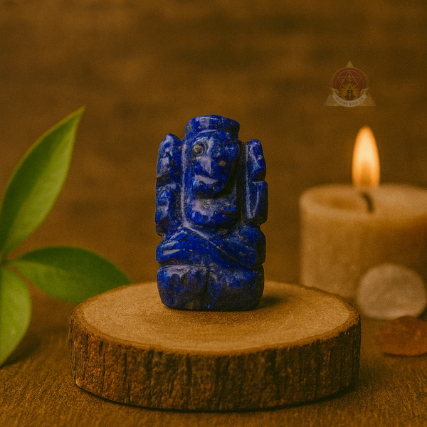 Mini Lapis Lazuli Crystal Ganesha