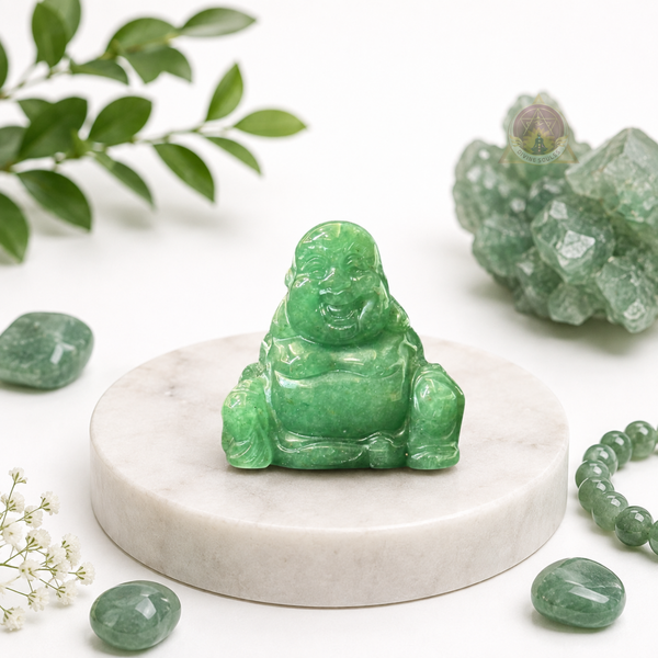 Money Blessing Buddha – Green Aventurine