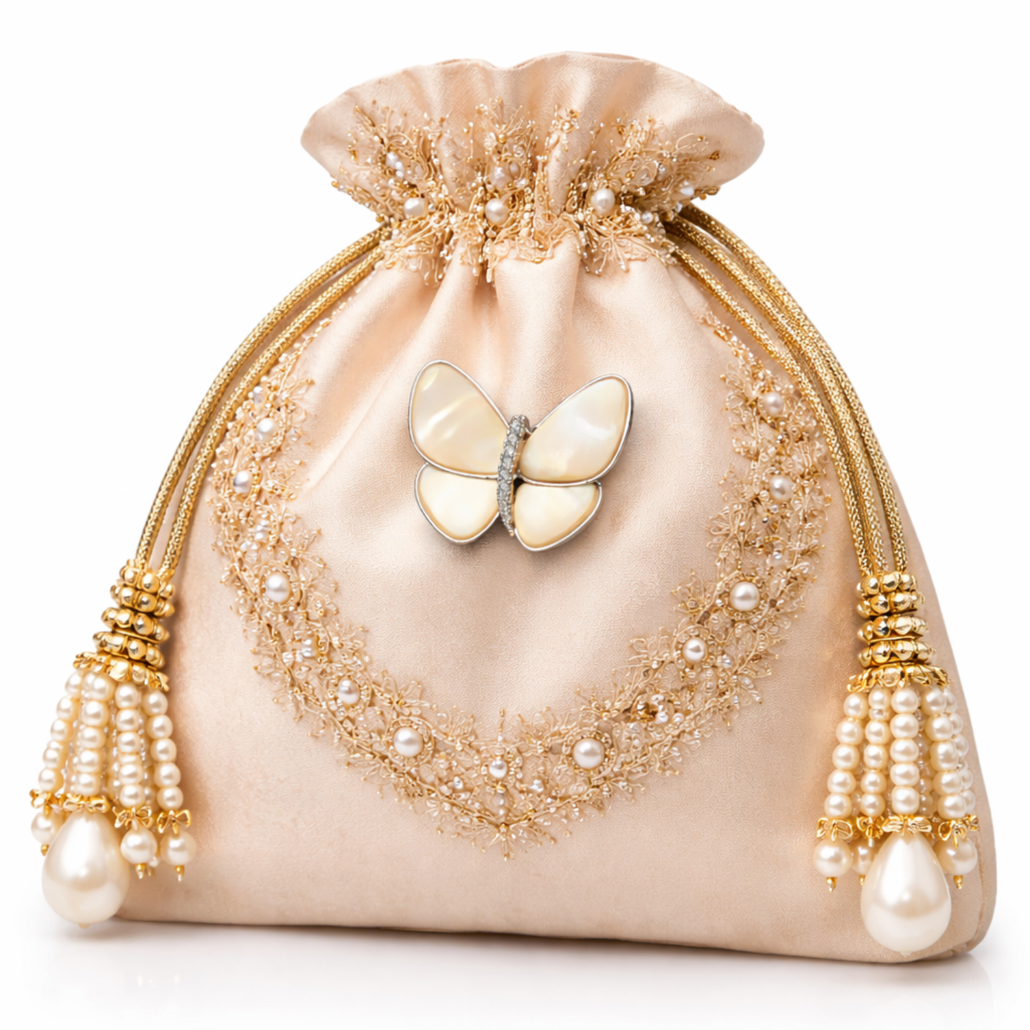 Mother of Pearl – Yellow Butterfly Brooch