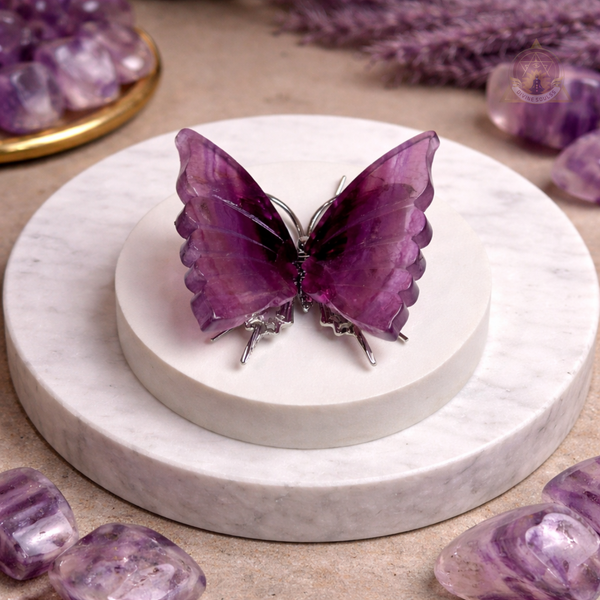 New Beginnings Butterfly – Purple Fluorite #1