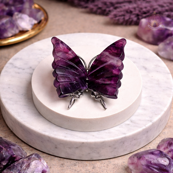 New Beginnings Butterfly – Purple Fluorite #2