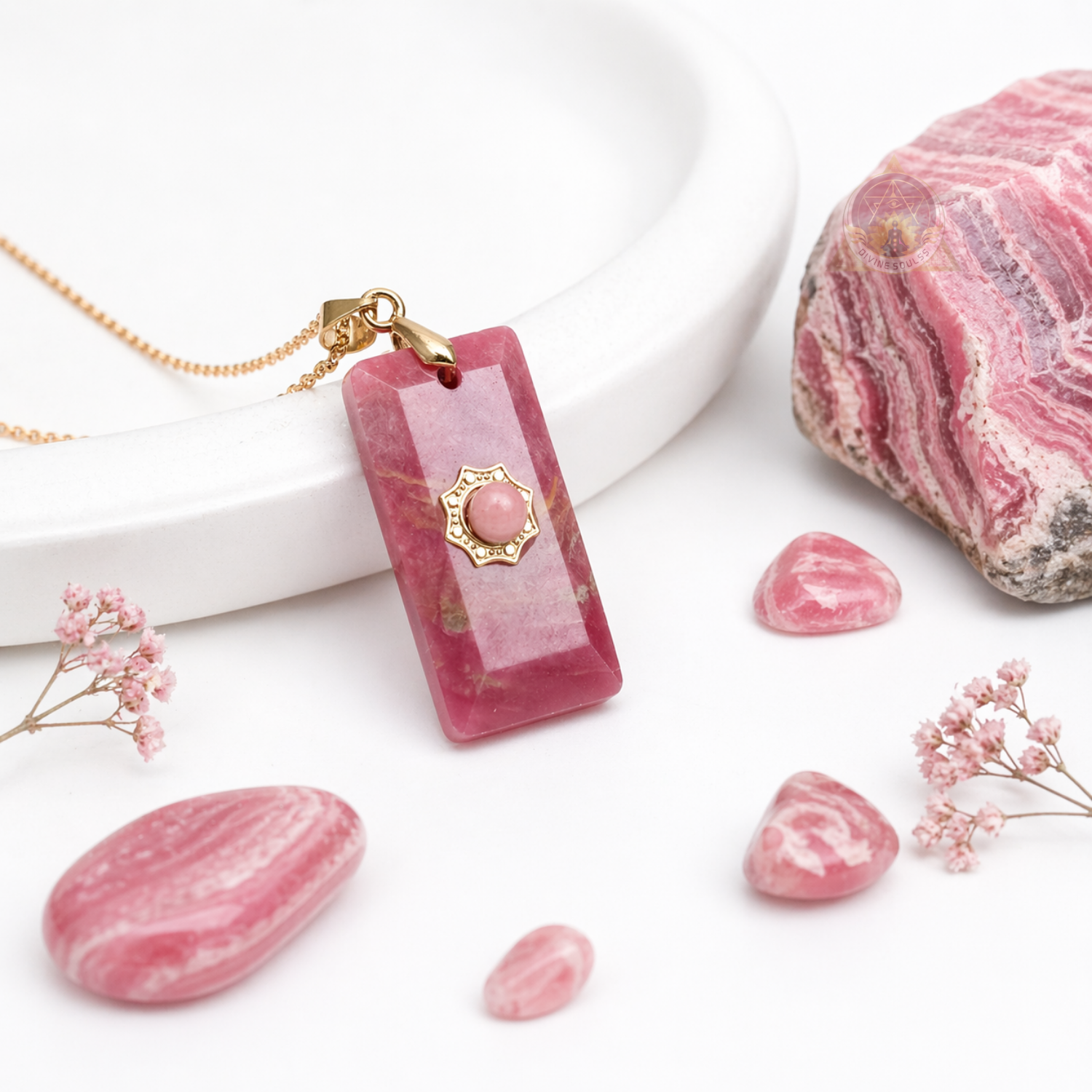Self Love – Double Rhodochrosite Pendant