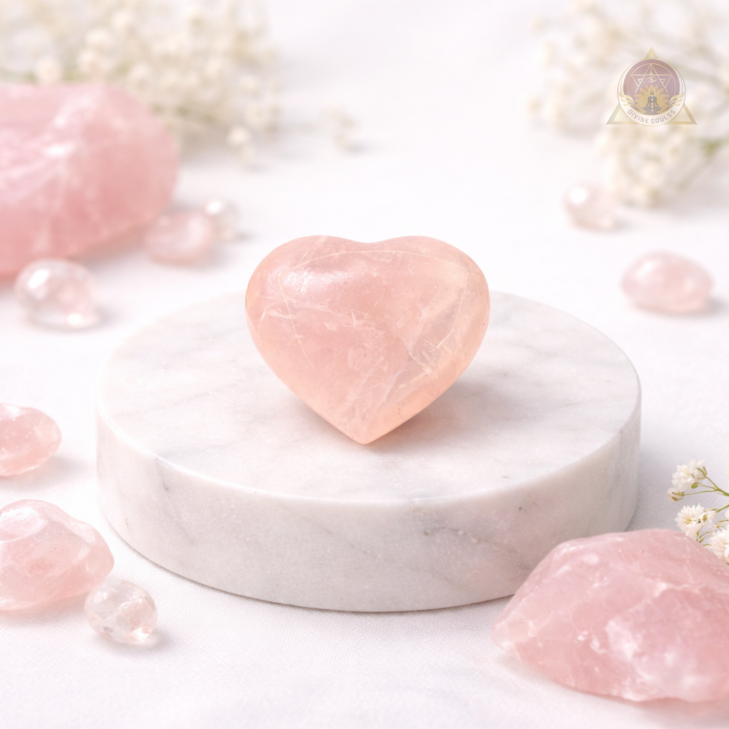 Rose Quartz Heart