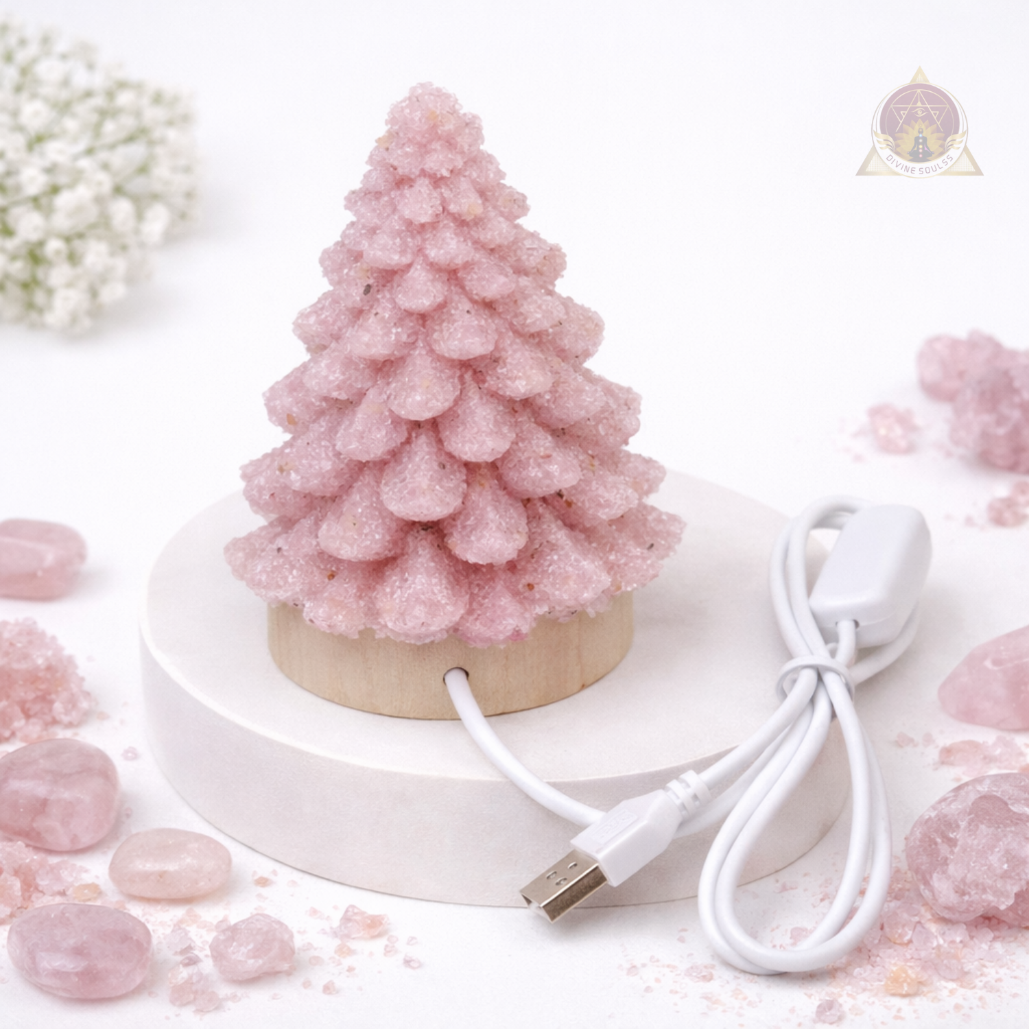 Rose Quartz Tree Lamp
