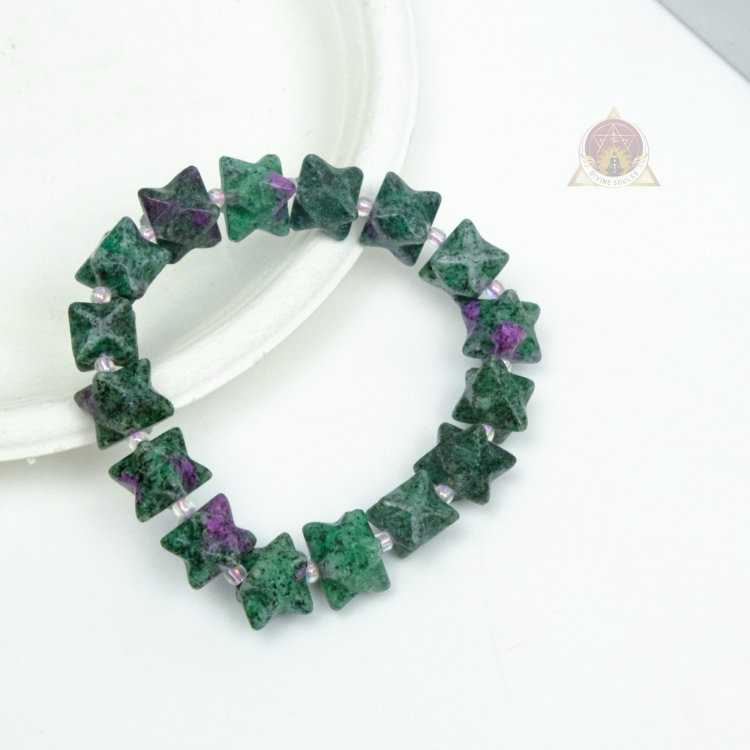 Heart  - Merkaba Ruby Zoisite Bracelet