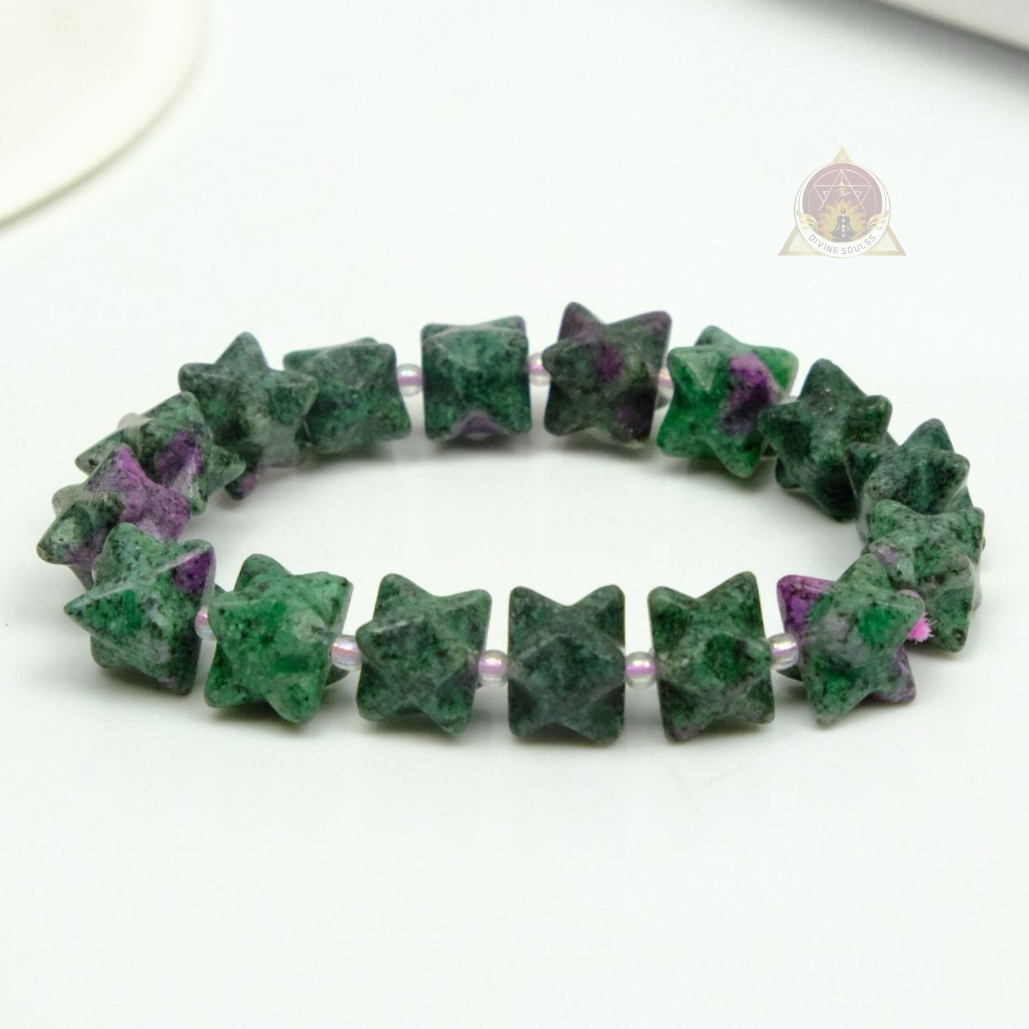 Heart  - Merkaba Ruby Zoisite Bracelet