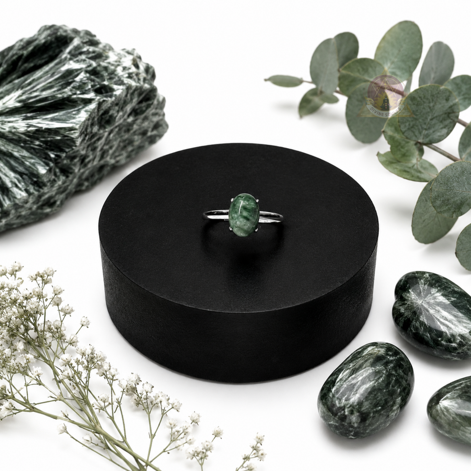 Karmic Balance Ring – Seraphinite Ring