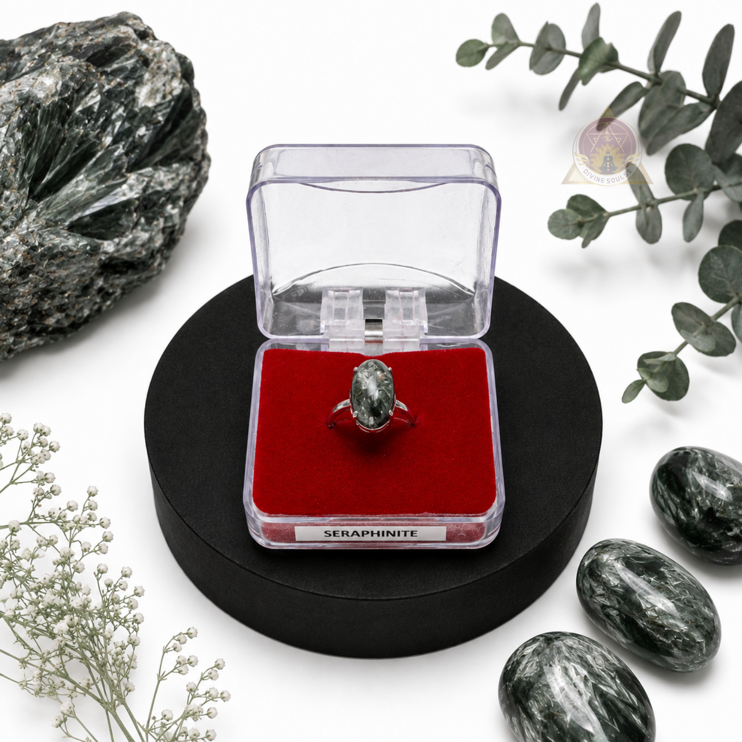 Karmic Balance Ring – Seraphinite Ring