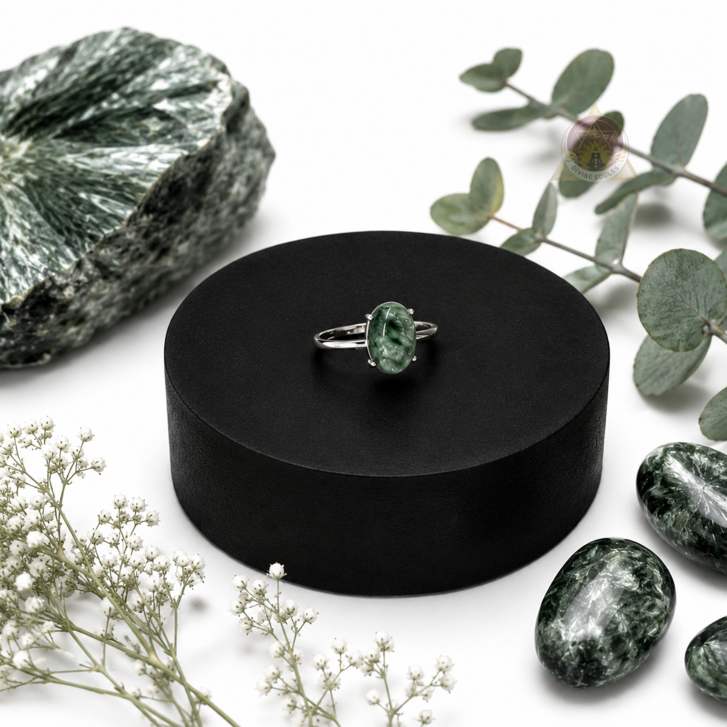 Karmic Balance Ring – Seraphinite Ring