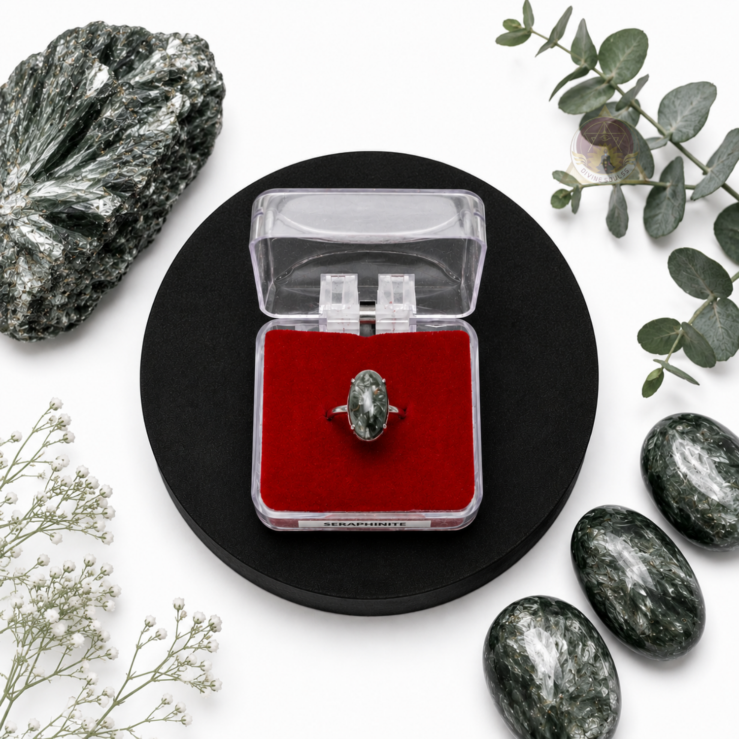 Karmic Balance Ring – Seraphinite Ring