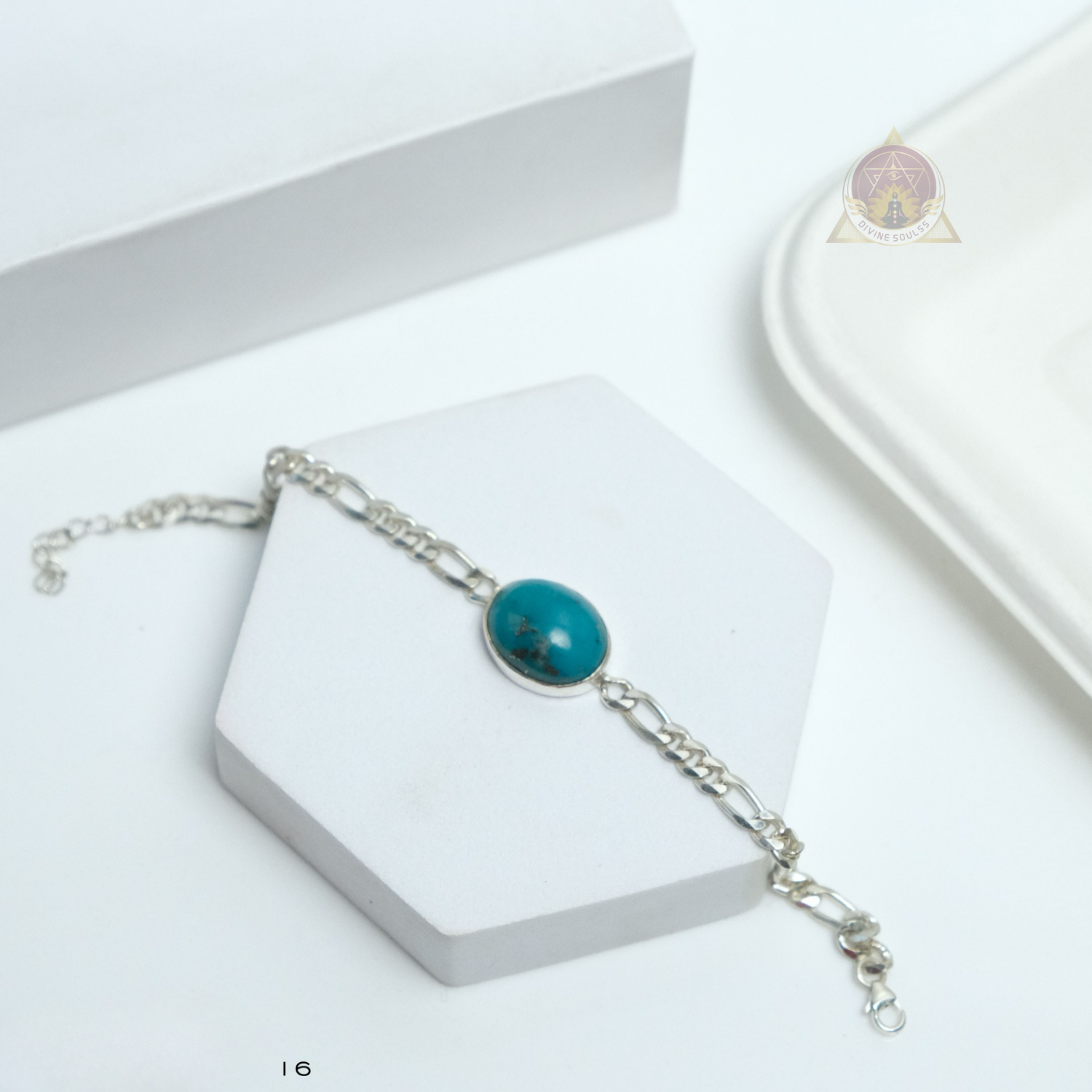 Pure Silver Turquoise Bracelet – Wisdom, Protection & Communication Harmony